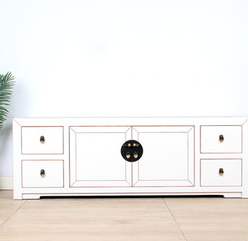 Yajutang chinesisches TV Bord 2 Türen 4 Schublade