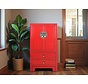 chinesische Kommode Sideboard 2 Schubladen 2 Türen rot