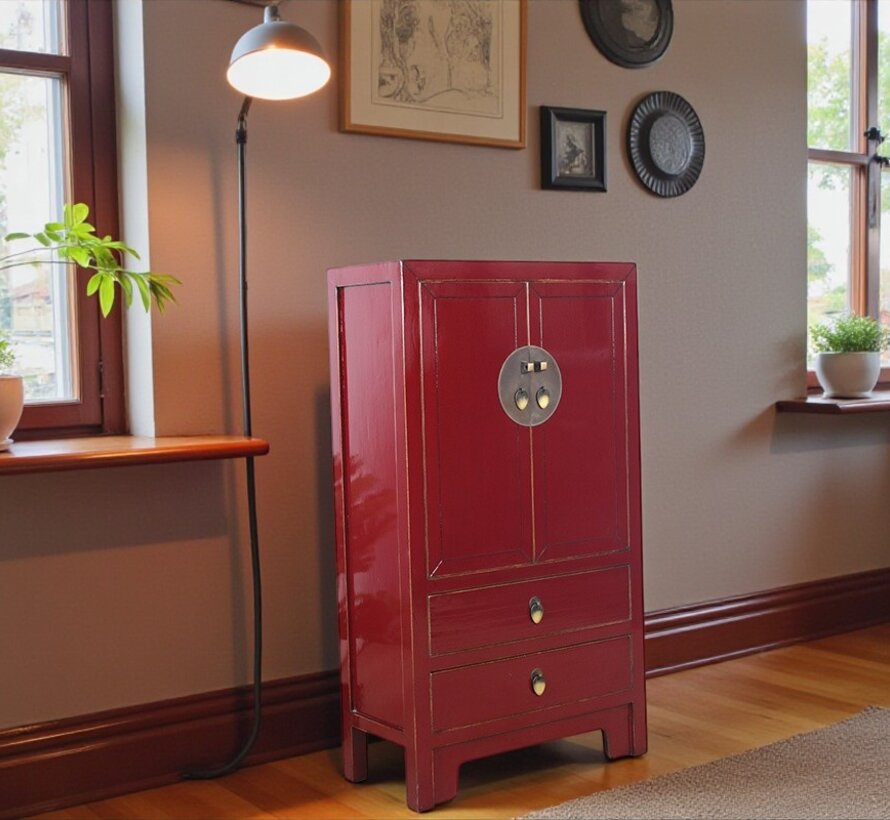 chinesische Kommode Sideboard  purpurrot RAL3004