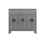 chinesische Kommode Sideboard grau RAL7005