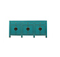 Chinesische Kommode / Sideboard mit 6 Türen und 3 Schubladen – türkis