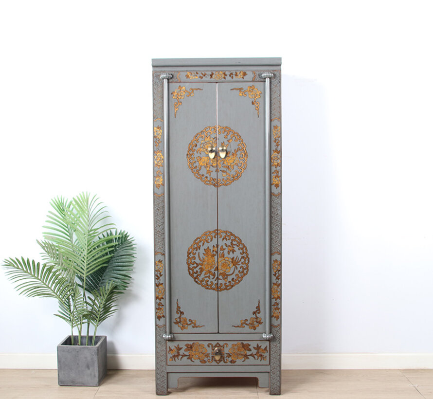 Chinese wedding cabinet made of solid wood, hand-painted | Yajutang