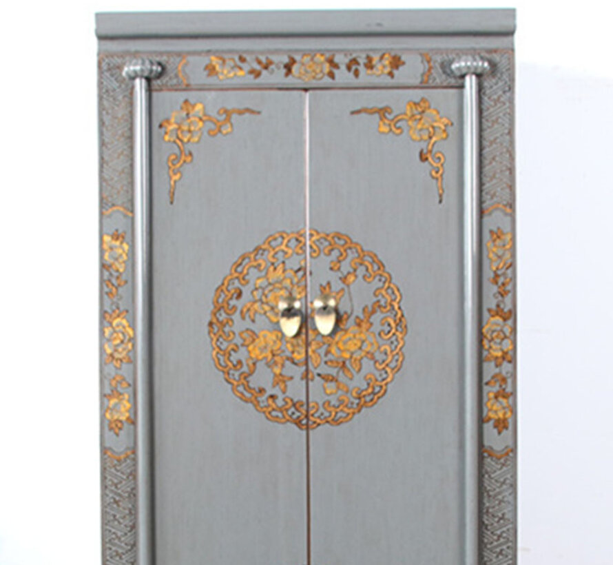 Chinese wedding cabinet made of solid wood, hand-painted | Yajutang