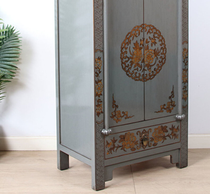 Chinese wedding cabinet made of solid wood, hand-painted | Yajutang