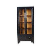 Yajutang Chinese Black Solid Wood Display Cabinet