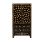 Antique Chinese Hand Painted Black Cabinet | Yajutang
