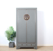 Yajutang Chinesischer Hochzeitsschrank grau RAL7005