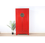 Chinese wedding cabinet 2 doors 2 drawers red