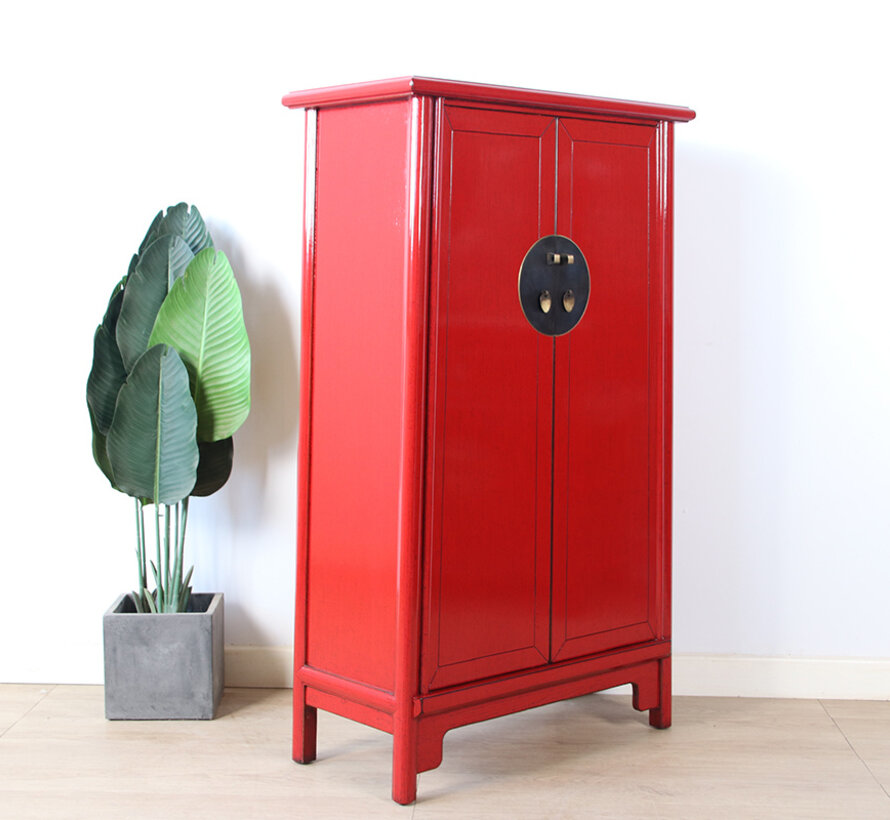 Chinese wedding cabinet 2 doors red