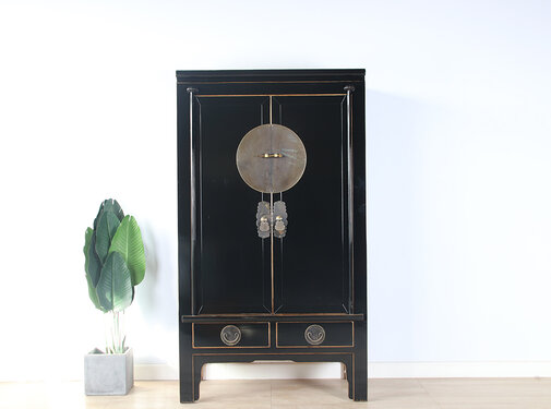 Yajutang Chinese wedding cabinet 2 black