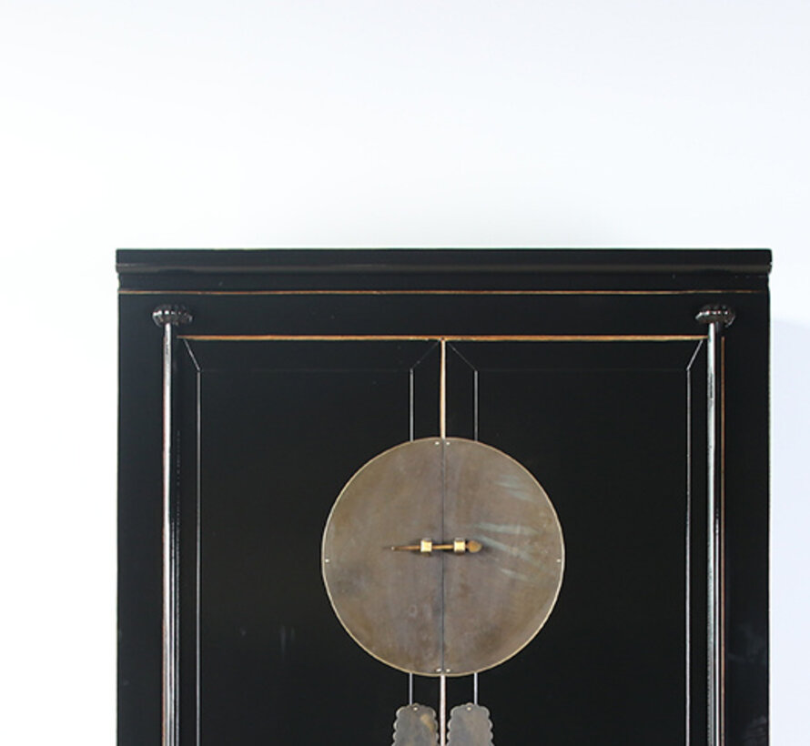 Chinese wedding cabinet solid wood 2 doors wardrobe black