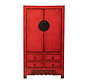 Antiker chinesischer Schrank Rot Massivholz | Yajutang