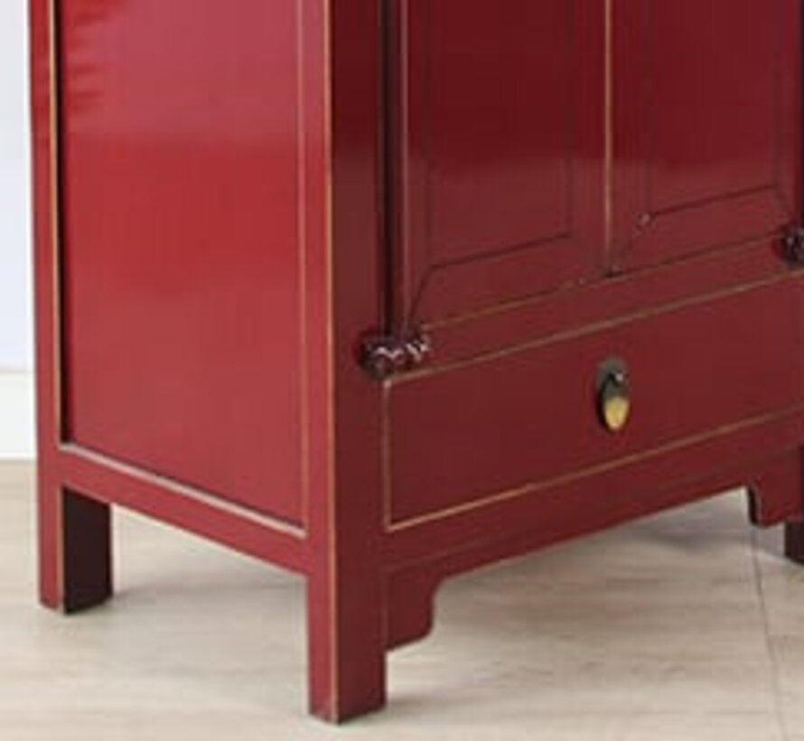Chinese wedding cabinet 2 doors 1 drawer wardrobe purple RAL3004