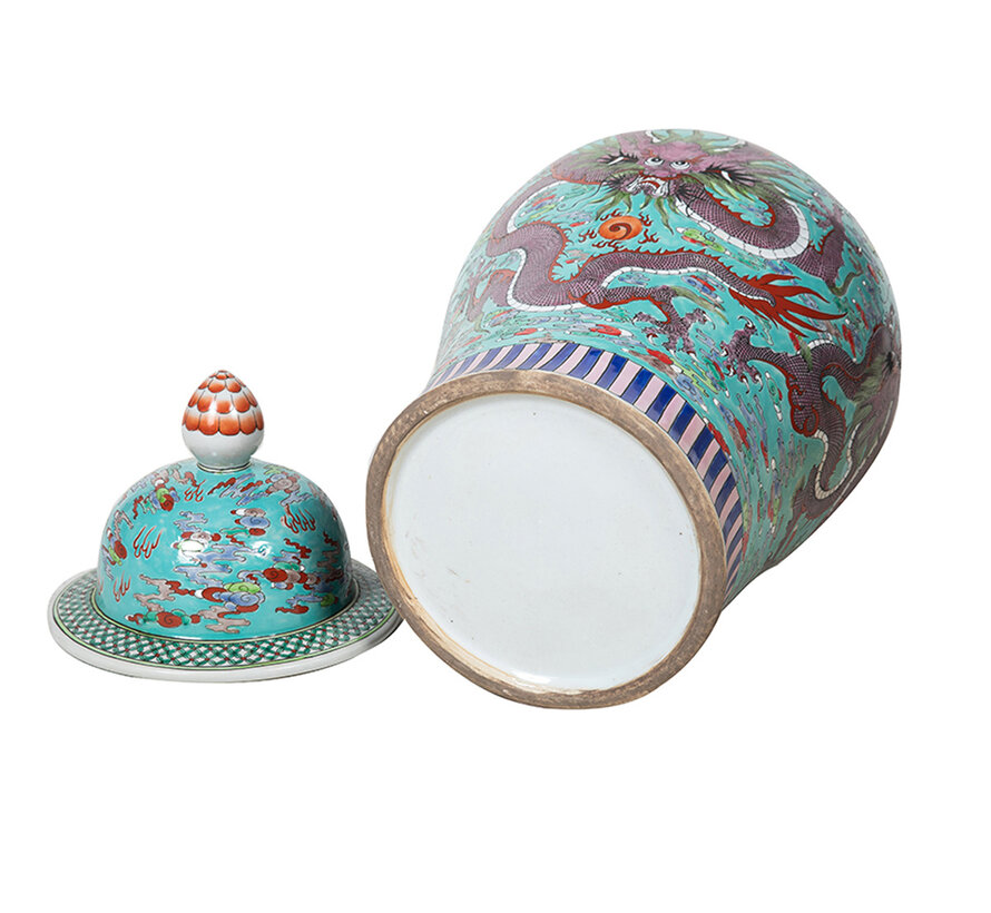 Chinesische Porzellan Deckelvase68cm hoch Ø 34cm