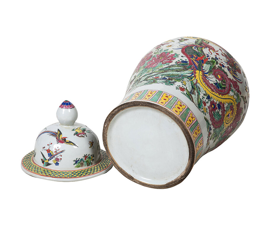 Chinesische Porzellan Deckelvase68cm hoch Ø 34cm