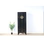 Chinese wedding cupboard 2 doors 1 drawer black