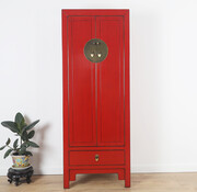 Yajutang Chinesischer Hochschrank Rot Massivholz