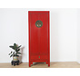 Chinese Red Solid Wood Storage Cabinet | Yajutang