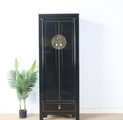 Yajutang Chinesischer Schrank Schwarz Massivholz