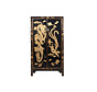Chinese Cabinet Dragon Phoenix Black Gold | Hand Painted | Yajutang