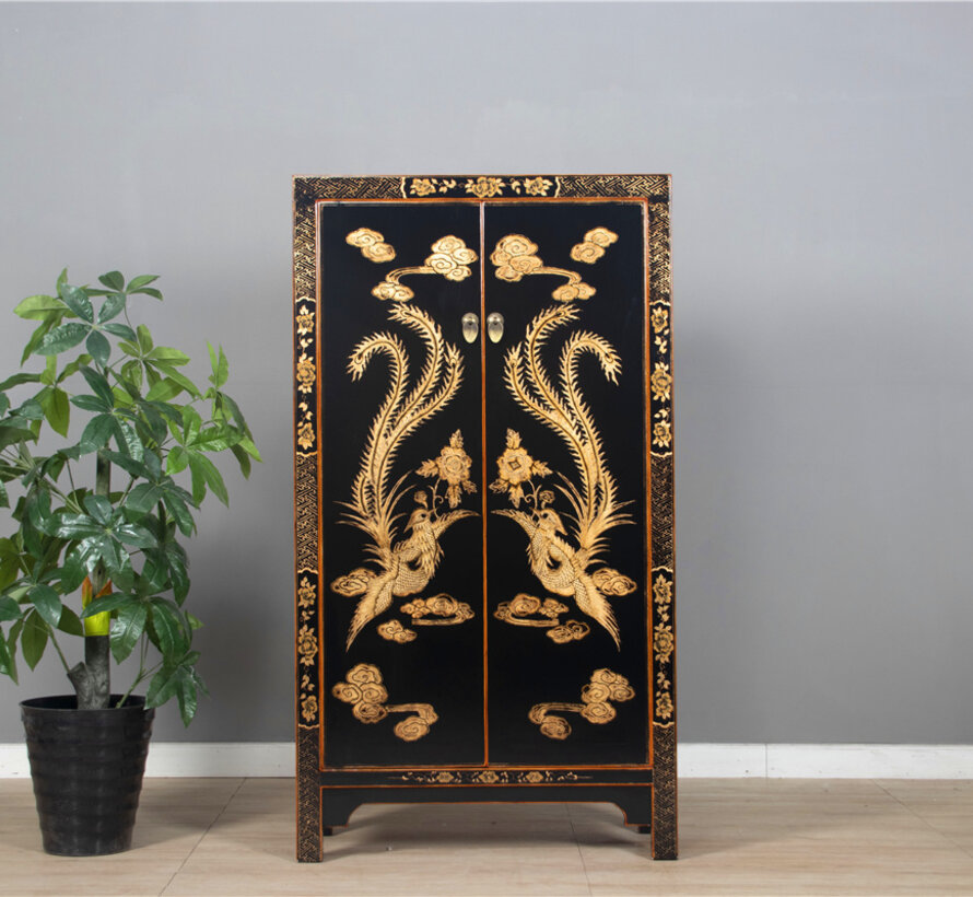 Chinese Cabinet Black | Hand-painted | Yajutang Furniture  | Yajutang