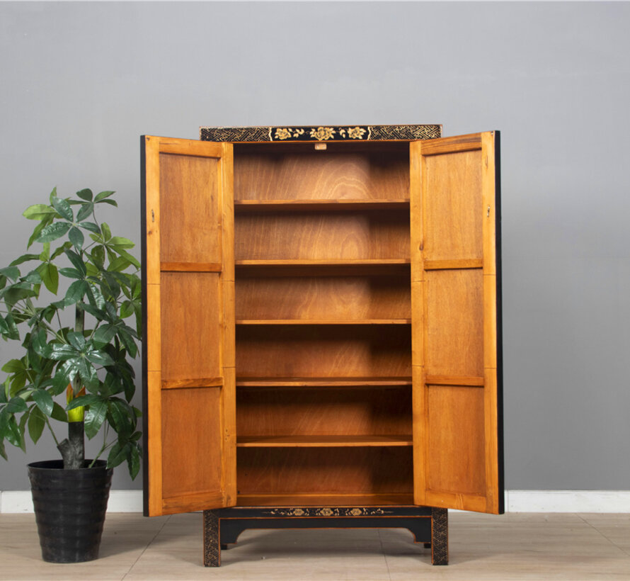 Chinese Cabinet Black | Hand-painted | Yajutang Furniture  | Yajutang