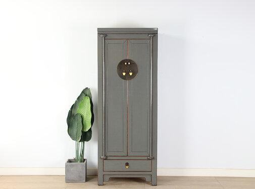 Yajutang Chinese wedding cabinet closet gray RAL7005