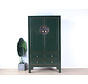 Chinese wedding cabinet 2 doors 4 drawers fir-green