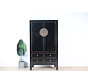 Chinese wedding cabinet 2 doors 4 drawers gray