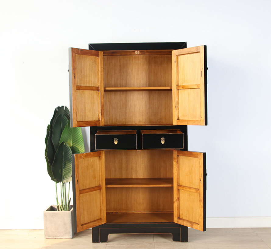 Chinese dresser wedding cabinet  solid wood black
