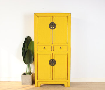 Yajutang Chinese Wedding Cabinet Yellow RAL1012