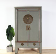 Yajutang Chinese wedding cabinet 2 gray  RAL7005