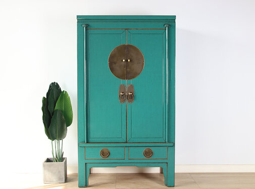 Yajutang Chinese Wedding Wardrobe Turquoise RAL5018