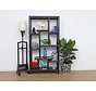Shelf Chinese dresser cabinet solid wood black