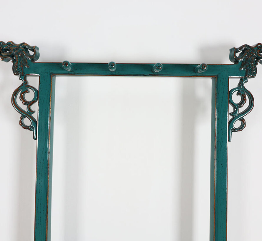 Clothes rack shelf from China 2 drawers turquoise