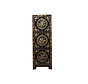 Hand-Painted Chinese Wedding Cabinet Black – Solid Wood 6 Doors