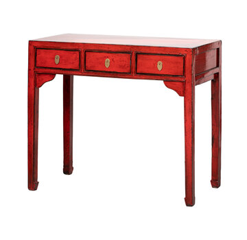Yajutang Antique Chinese red console table