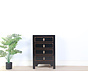 Chinese dresser bedside table glossy black