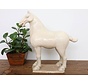 Tang horse terracotta feng shui symbol endurance victory creamy