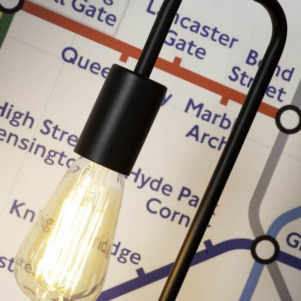 it's about RoMi Moderne tafellamp London minimalistisch zwart