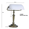 Steinhauer Klassieke Bankierslamp Ancilla brons wit