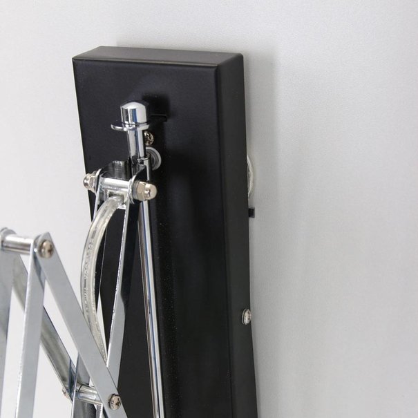 Steinhauer Moderne wandlamp Spring uittrekbaar zwart