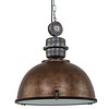 Steinhauer Industriële hanglamp Bikkel XXL bruin