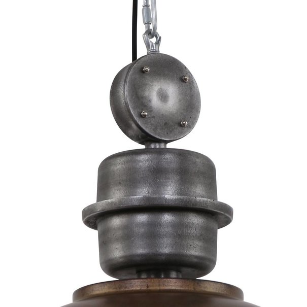 Steinhauer Industriële hanglamp Bikkel XXL bruin
