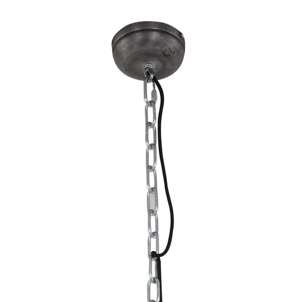Steinhauer Industriële hanglamp Bikkel XXL zwart