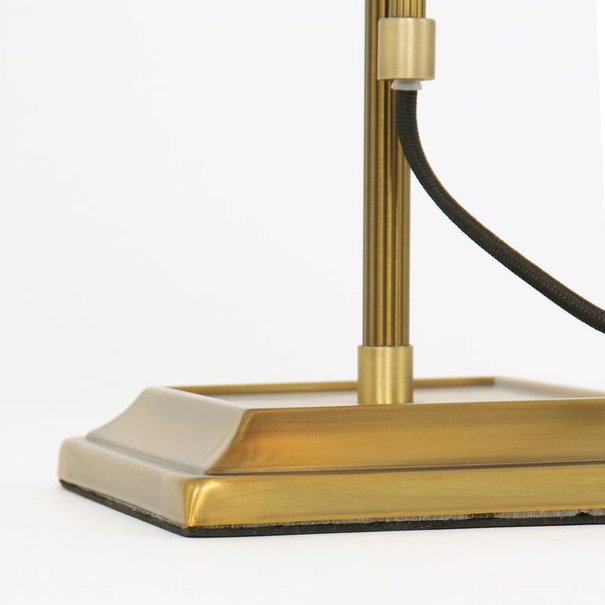 Steinhauer Klassieke Bankierslamp Ancilla brons groen