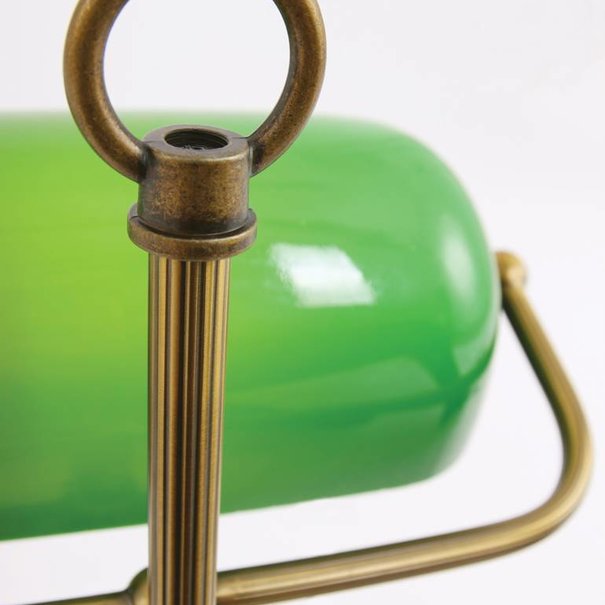 Steinhauer Klassieke Bankierslamp Ancilla brons groen
