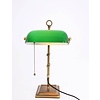 Steinhauer Klassieke Bankierslamp Ancilla brons groen