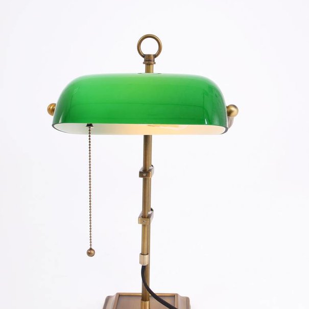 Steinhauer Klassieke Bankierslamp Ancilla brons groen