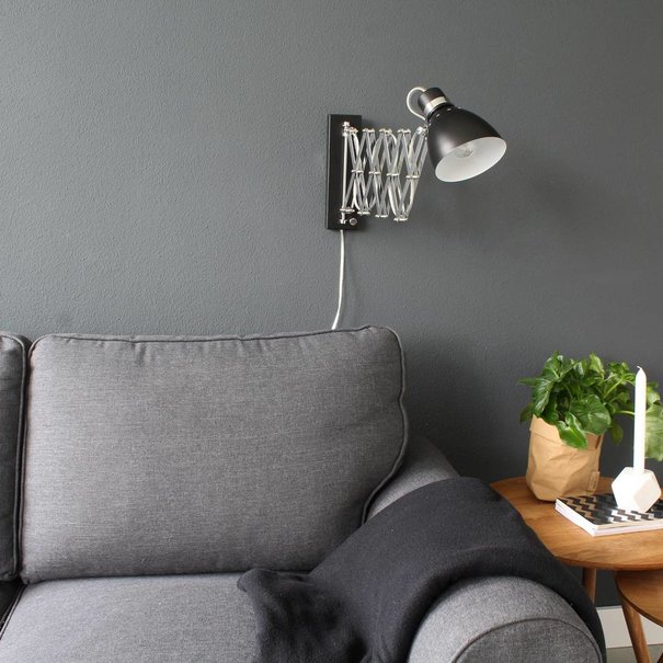 Steinhauer Moderne wandlamp Spring uittrekbaar staal